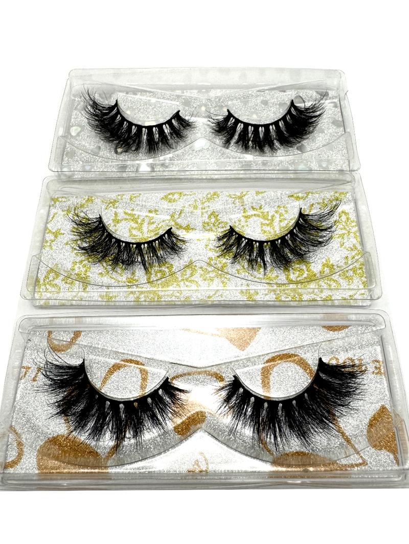 New Eyelash Wholesale 21 Pairs Mixed 3 Styles Faux 3D Mink Lashes Makeup Fluffy Thick False Eyelashes In Bulk Cilios Natural Lashes