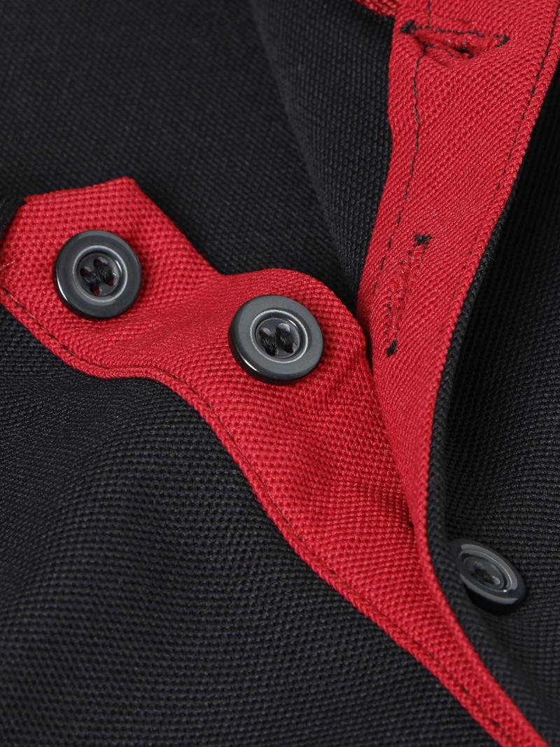 Men's Solid Color Long Sleeve Polo Shirt, High-End Fashion Fabric, Casual Sports Leisure Wear, All Seasons, Golf Outdoor Activity