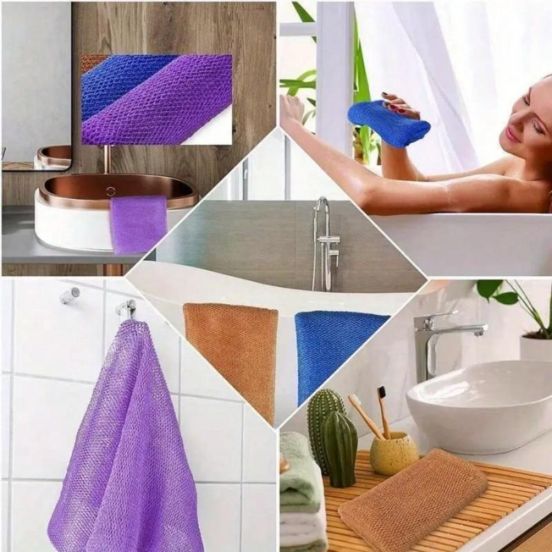 Pull rope bath scrub towel high elasticity sauna towel exfoliating shower tool body wash towel one piece net loofah unisex durable exfoliating bath sponge can be stretched up to 66 inches for body scrubbing smoothing skin Pull rope bath scrub towel high elasticity sauna towel exfoliating shower tool body wash towel one piece net loofah unisex durable exfoliating bath sponge can be stretched up to 66 inches for body scrubbing smoothing skin