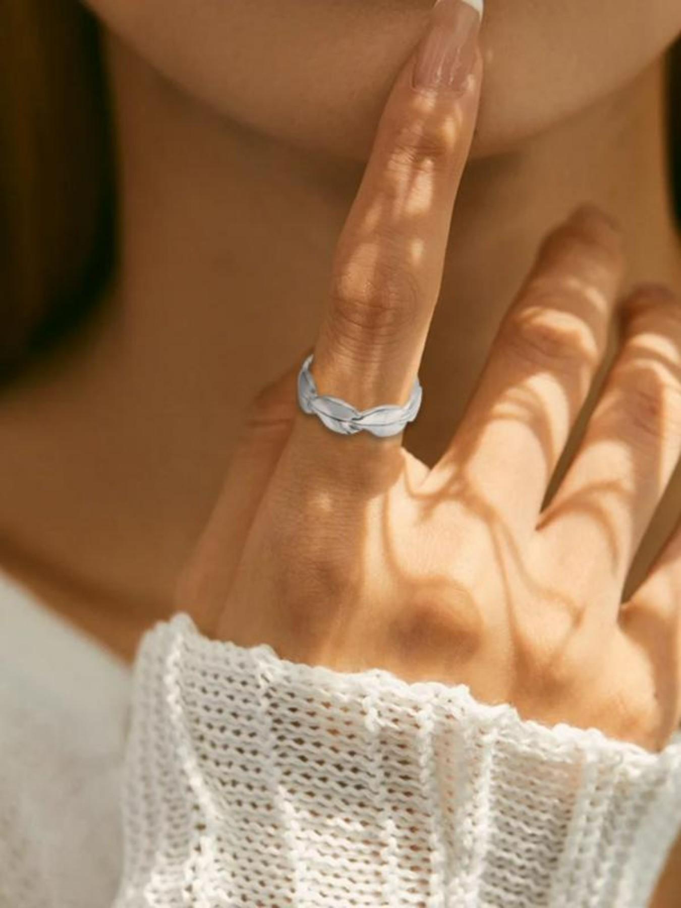 Women's Copper Magnetic Stackable Ring Set, 2 Pieces, Strong Magnet Rings, Adjustable Size, 99% Pure Copper, All Seasons Jewelry Gift, Stacking Ring Set, Statement Rings