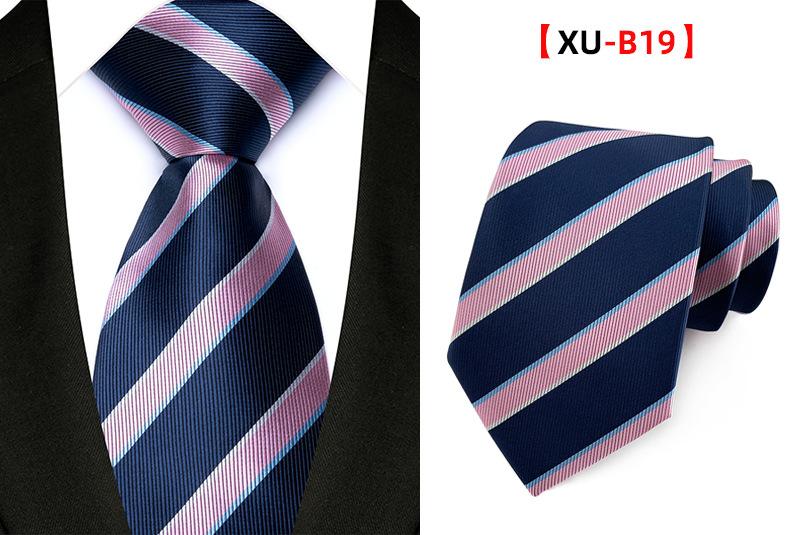 Men's Classic Striped Plaid Necktie - Male Wear for Business Look, Wedding Fit, Formal Suit Accessory - Father's Day Gift for Dad, Husband