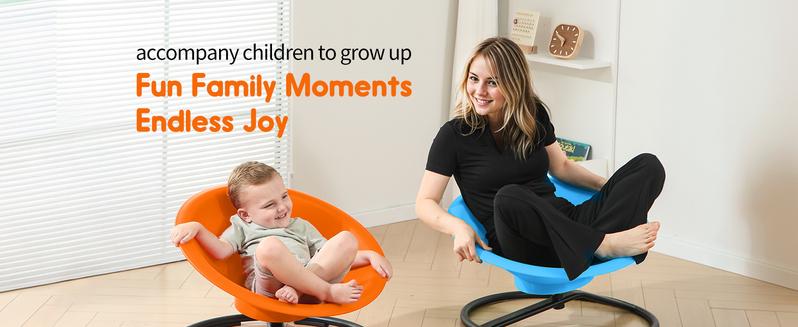 Widest Sensory Swivel Chair,Silicone Stress Relief Toy,220Lb Maximum Weight,Sensory Furniture,Sit & Spinning Toys For Age 3+, Ergonomic Swivel Chair Enhancing Motor Skills,Kids Furniture,Autistic/ADHD Sensory Set,Educational Indoor & Outdoor Toy Set