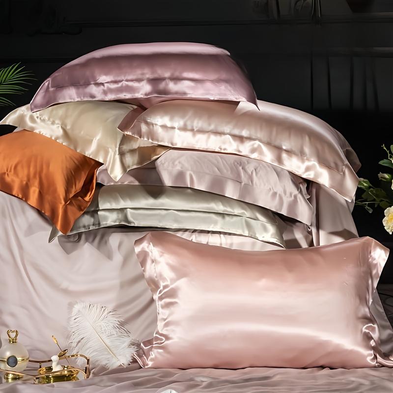 Luxury Mulberry Silk Pillowcase, 25mm Satin Fabric, Low Allergenic, Envelope Closure, Hand Wash Only, Soft & Smooth, Hypoallergenic