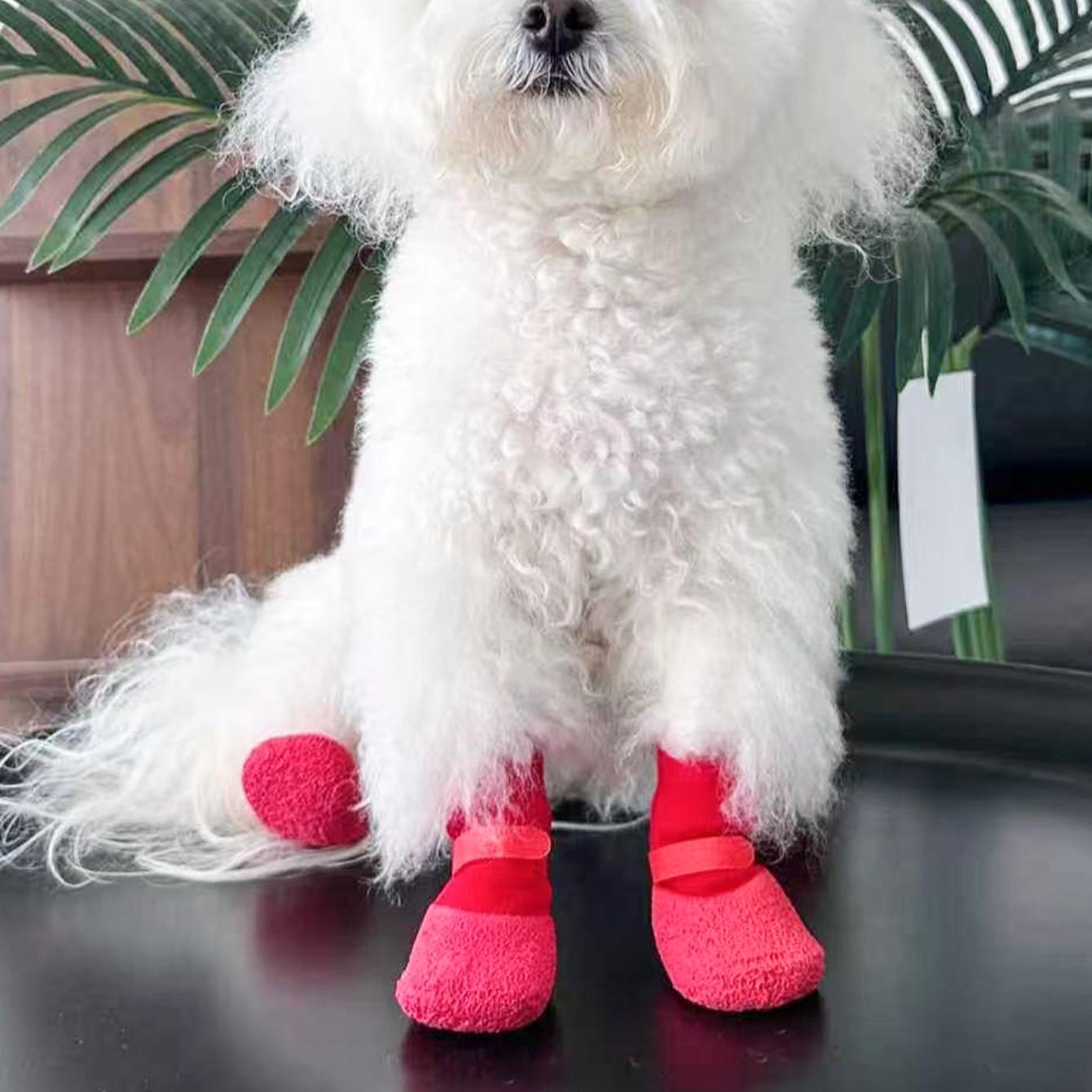 Non-Slip Dog Socks, Waterproof Soft Sole, Durable Breathable Pet Shoes, Universal Anti-Scratch Indoor Outdoor Dog Boots, Pet Supplies