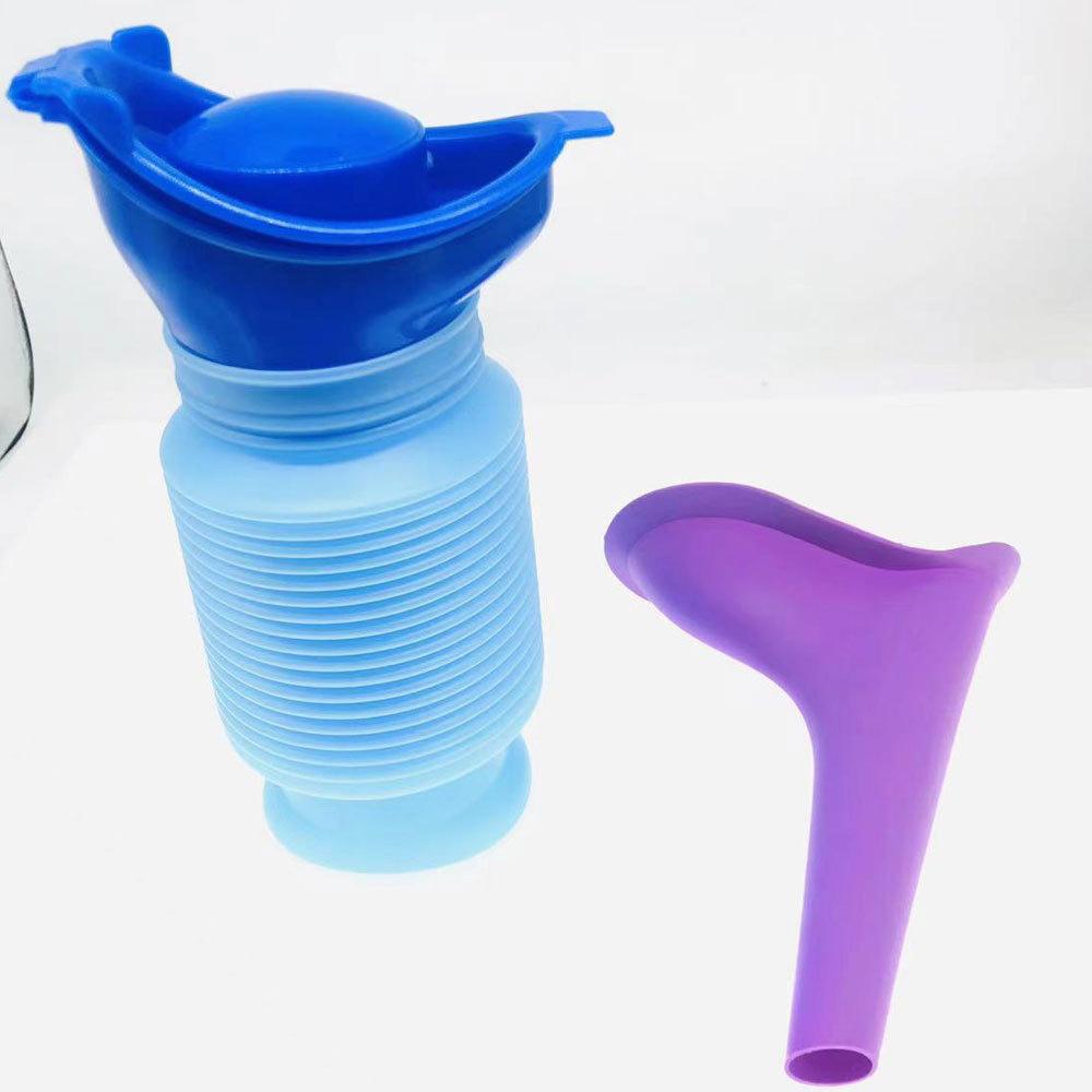 Women's Outdoor Urinal Silicone Portable Urine Bucket, Leak-Proof Emergency Car Camping, Hygienic Easy Clean, Model 001