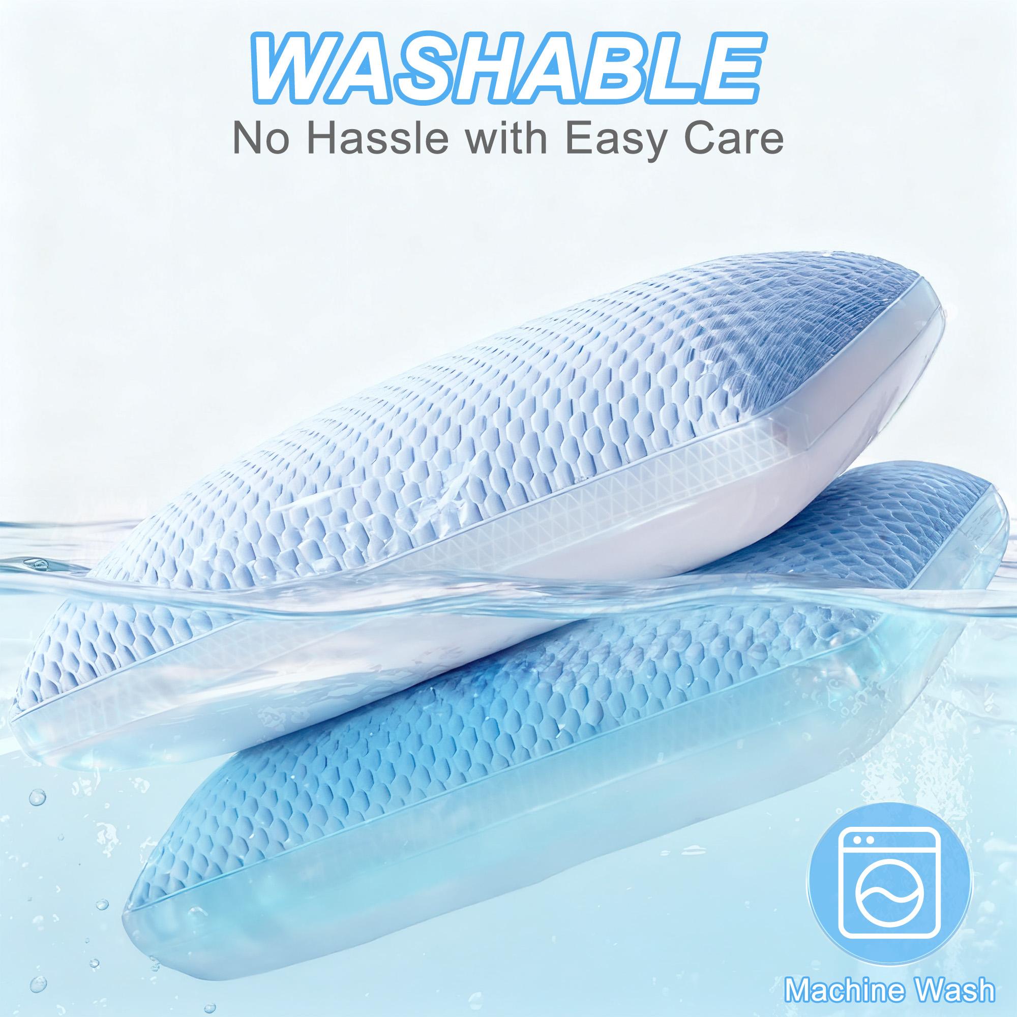 Raybee Luxury Neck Pillows 2 Pack,Bed Pillows Set of 2,Adjustable 5-star Hotel Quality Pillow for Side Back Sleeper, Holiday Gifts , Decor Bedroom Accessories【Black Friday】