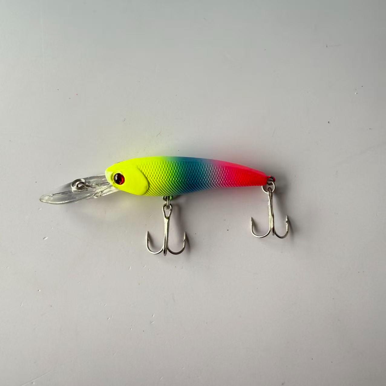 Large brand replica, popular, 1pcs, long tongue Xiaomi Nuo Xiang Zhu floating waterway sub hard bait fake bait, suitable for freshwater and seawater fishing accessories fishing gear supplies