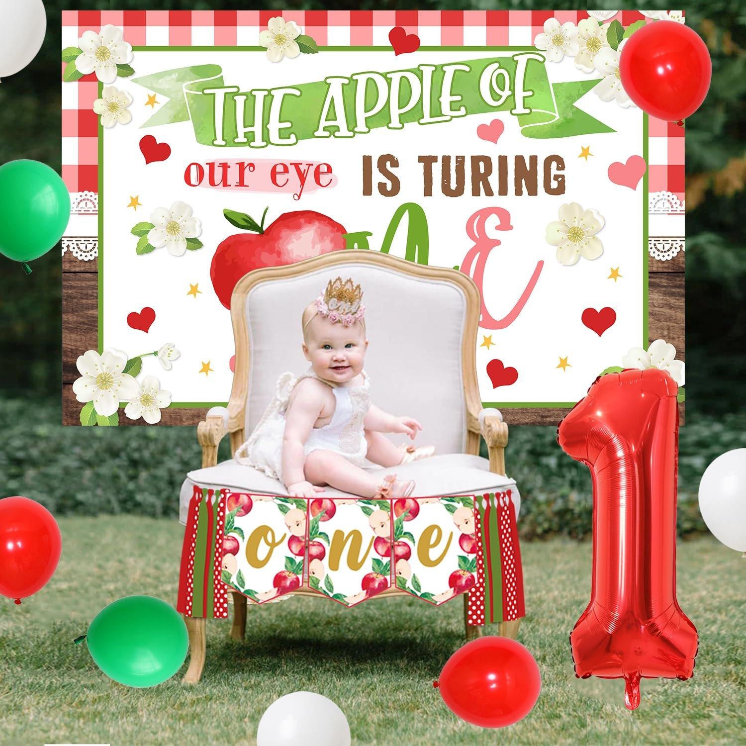 1Set Apple Themed 1anniversary Birthday Party Decorations with the Apple of Our Eye Is Turning One Backdrop High Chair Banner Apple Cake Topper for Baby Shower Fruit 1anniversary Birthday Party Supplies 1Set Apple Themed 1anniversary Birthday Party Decorations with the Apple of Our Eye Is Turning One Backdrop High Chair Banner Apple Cake Topper for Baby Shower Fruit 1anniversary Birthday Party Supplies