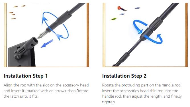 Hygger Aquarium Gravel Cleaner, New Quick Water Changer with Air-Pressing Button Fish Tank Sand Cleaner Kit,1 count Portable Handheld Fish Tank Water Changer