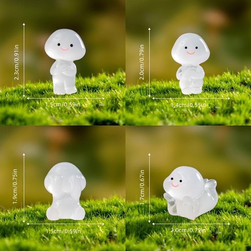 6 Piece Glow-In-The-Dark Resin Magical Fairy Figurines, UV Activated Glowing Mini Fantasy Figures, Expressive Eyes, Durable Collectible Decorations