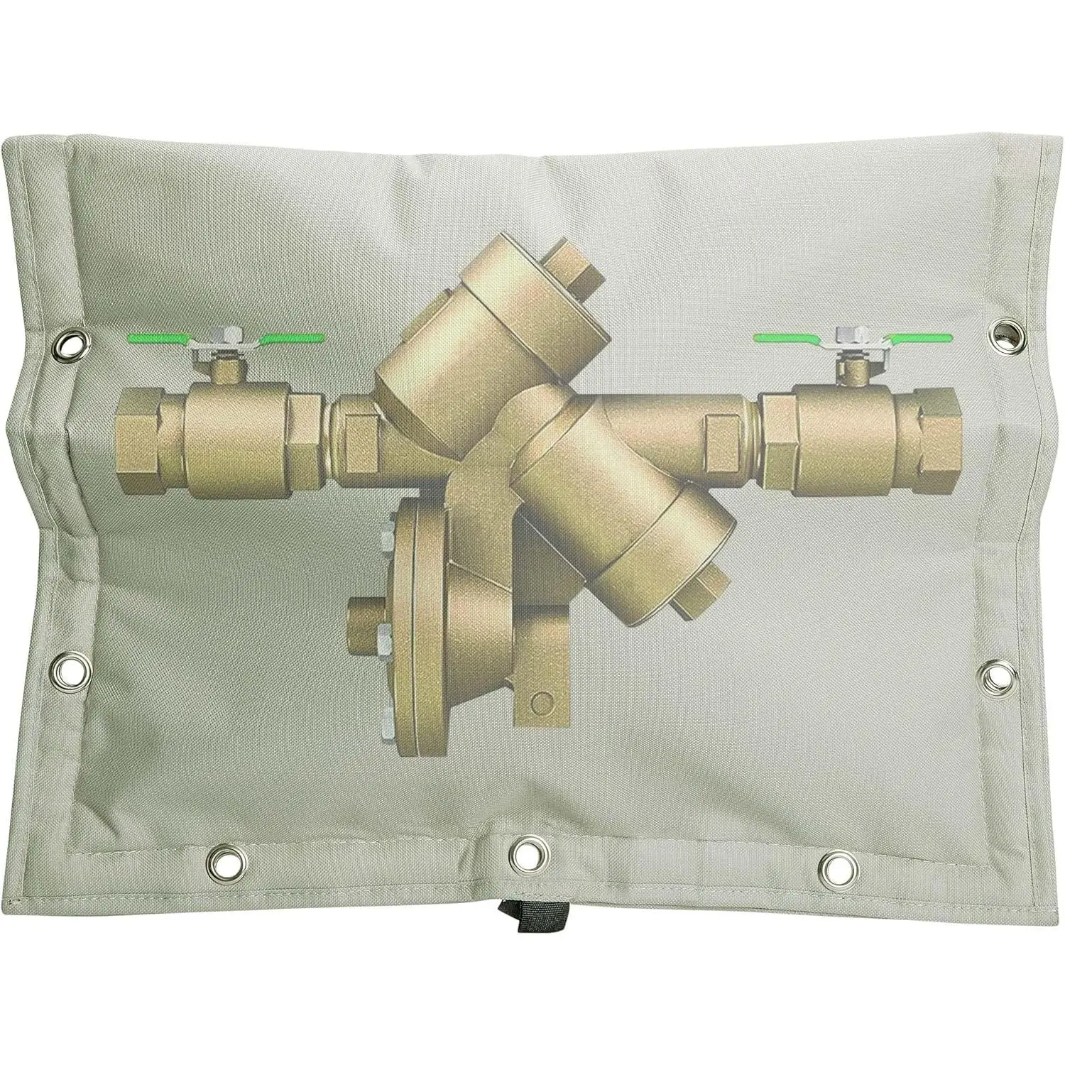 20" x 16" 3 Way Opening Backflow Preventer Insulation Cover (5°F) | Light Gray Winter Pipe Insulation Sprinkler Valve Cover,  Water Well Pump Covers for Outside Freeze Protection