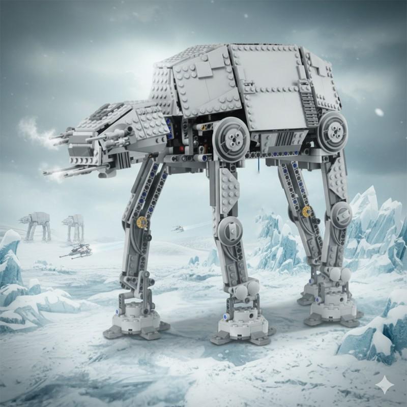 1137 Pcs Motorized Walking At-At Building Block Toy Set, Motorized Building Blocks, Motorized Functionality, Detailed Design, Detailed Construction, Durable Material, Perfect Gift for Kids
