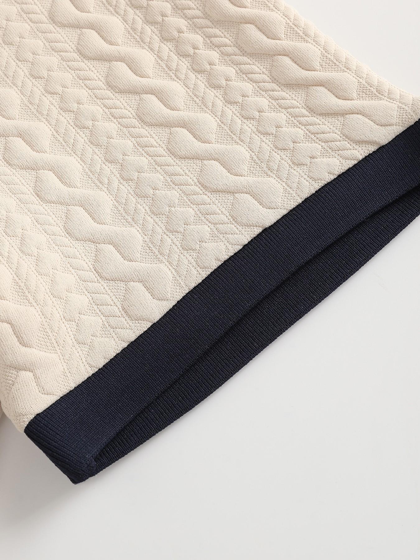 Men's Simple Versatile Pullover Sweater, Comfortable Knit Shirt Collar Design, Casual Fit for Daily Wear & Office Use