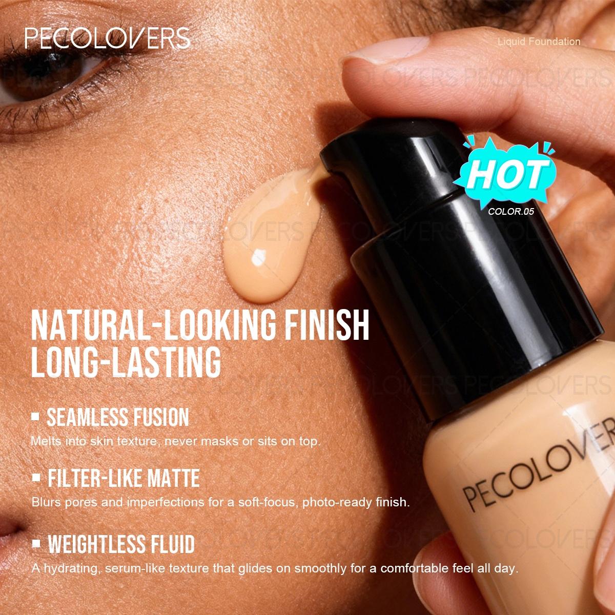 2pcs/set Full Coverage Foundation & 3-Color Concealer Palette - Moisturizing Face Foundation Cream Waterproof Long Lasting Oil Control Full Coverage Pores Dark Circles Face Base Brighten Wheat Tone Liquid Foundation