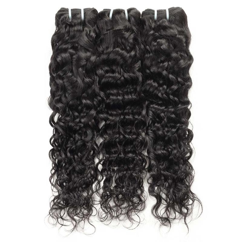 Water Wave Hair Bundles Brazilian Hair Weave Bundles 1 3 4 Bundles PCS Natural Color Remy Hair Weave Extensions