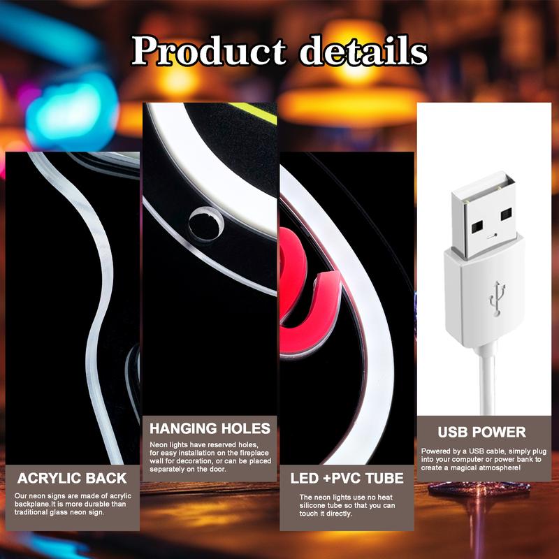 Printed Racing Sign Wall-Mounted Decoration LED Neon Light, LED Signs, Neon Accent Lights, USB Powered, Adds Illuminated Decoration to Racetracks and Racing Clubs, Surprise Christmas Gift for Racing Enthusiasts