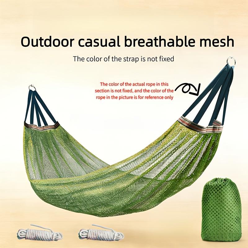 Outdoor Hammock, Durable Portable Hammock, Durable Thickened Nylon Hammock, Multifunctional Hammock for Garden, Beach and Relaxation, Outdoor Hanging Bed