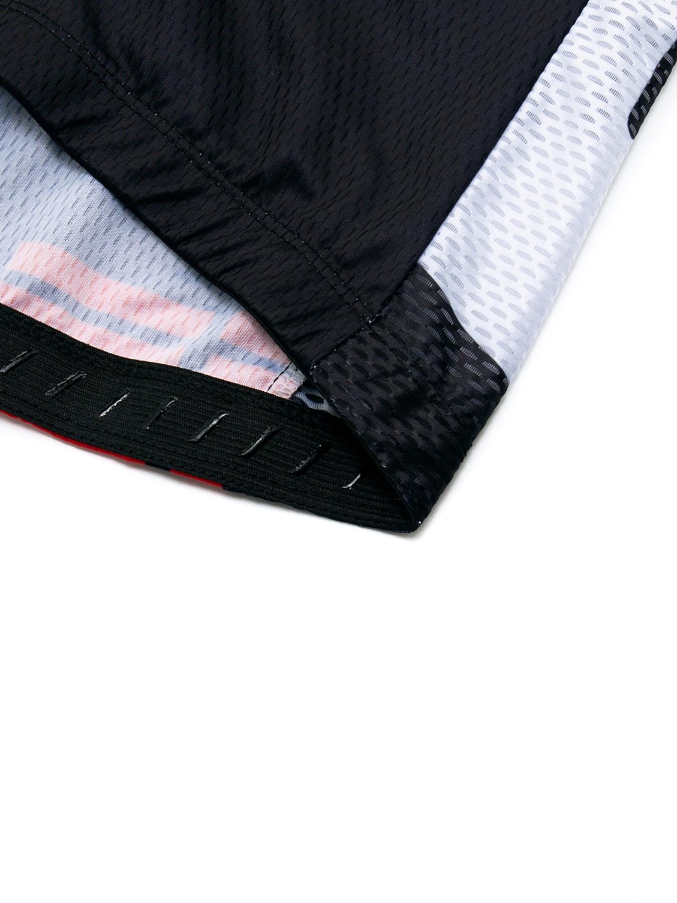 Men's Professional Cycling Shirt, Breathable Polyester Knit Fabric, Geometric Pattern, Round Neck Short Sleeve, Spring/summer/autumn