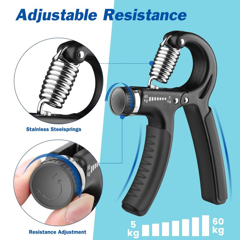 Adjustable Forearm Strengthener - Grip and Hand Strength Trainer (11-132lbs/5-60kg) - Ideal for Musicians, Athletes, and Hand Injury Recovery forearm gripper