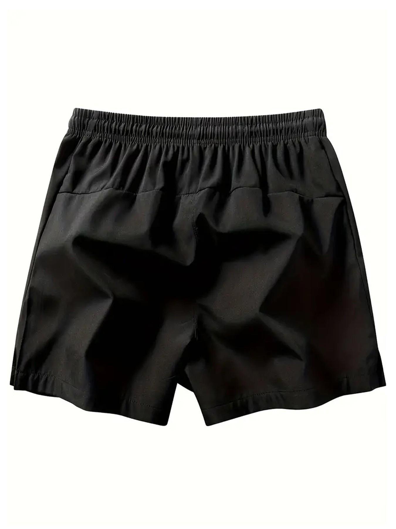 4-Pack Gothic Shorts, Dark Trendy, Unique Enthusiasts, Thorn Totem Print, Quick-Dry Breathable Fabric, Unisex, All Seasons