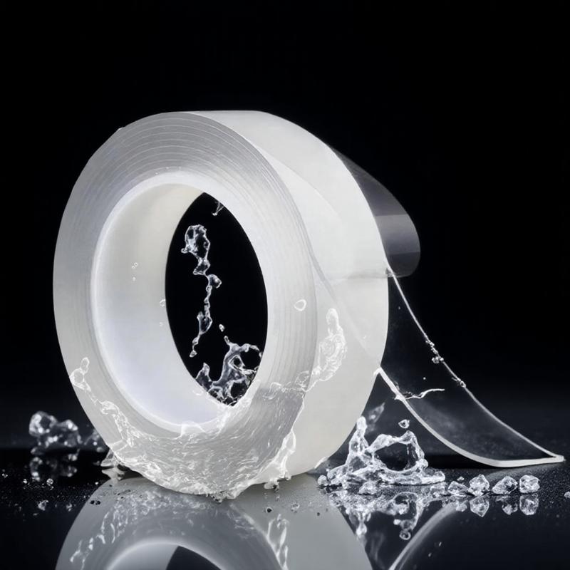 Strong Washable Double-Sided Tape for Wall Decor, No-Drill Photo Hanging, Anti-Slip Carpet & Cabinet Adhesive, High-Strength Removable, Waterproof, Heat-Resistant Multi-Surface Strips, Easy Peel