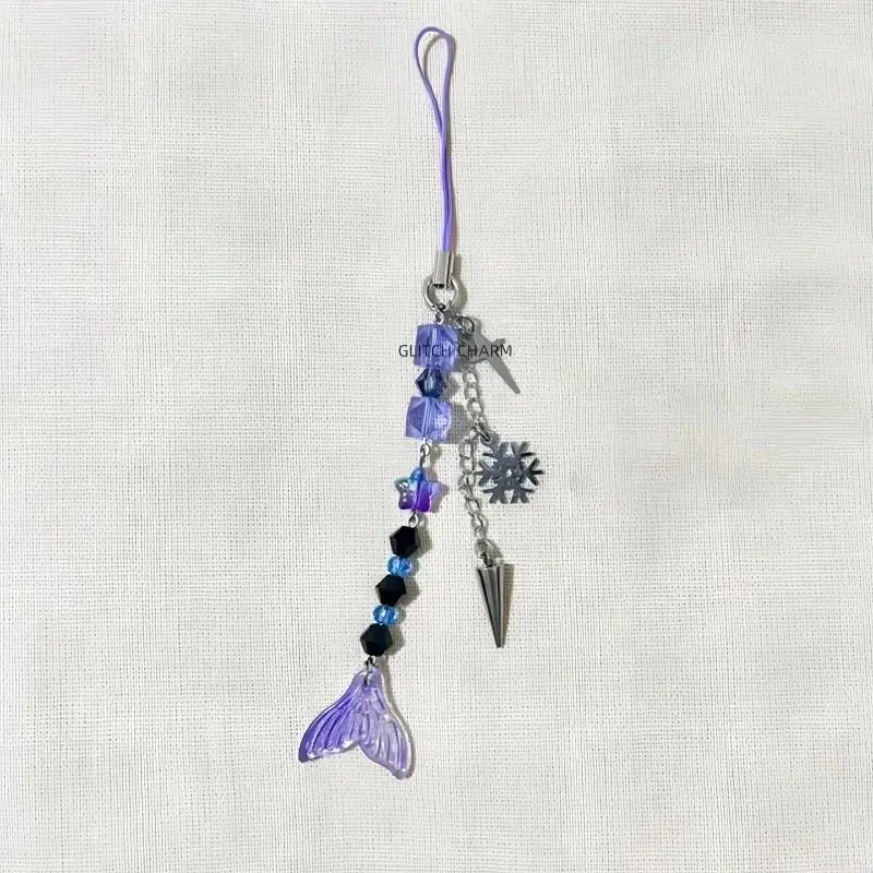 Genshin Impact Inspiration Accessories | Cute Mermaid | Anime Cosplay Jewelry | Skirk Keychain/Phone Accessories|