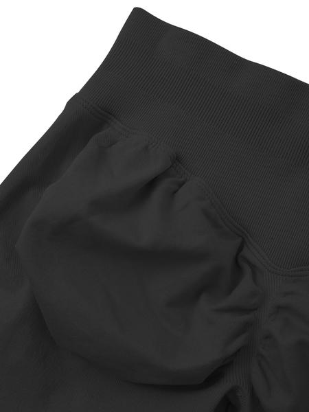 Seamless Shorts for Women, Invisable Scrunch Butt Lifting Gym Seamless Booty Biker Shorts, Breathable Comfortable High Stretch Skinny Shorts, Gym Shorts, Ladies Sportswear for Indoor Outdoor Wear