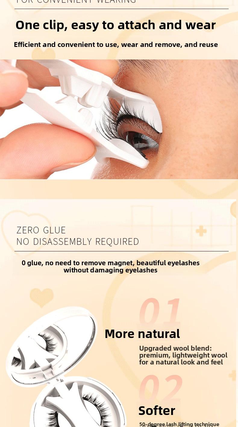 New Magnetic False Eyelashes Set 8 Styles Reusable Waterproof Natural Look for Daily Party Eye Makeup Extension