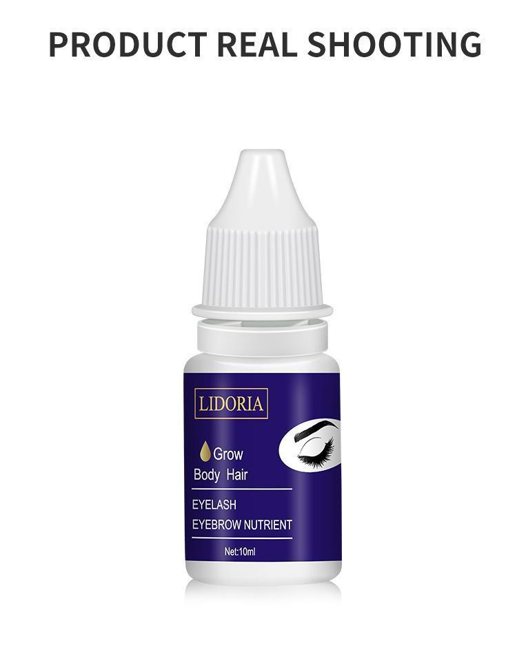 LIDORIA Lash Serum Clear Lengthening & Strengthening Formula – Voluminous Natural Lash Primer for Thick, Long Lashes 10ml
