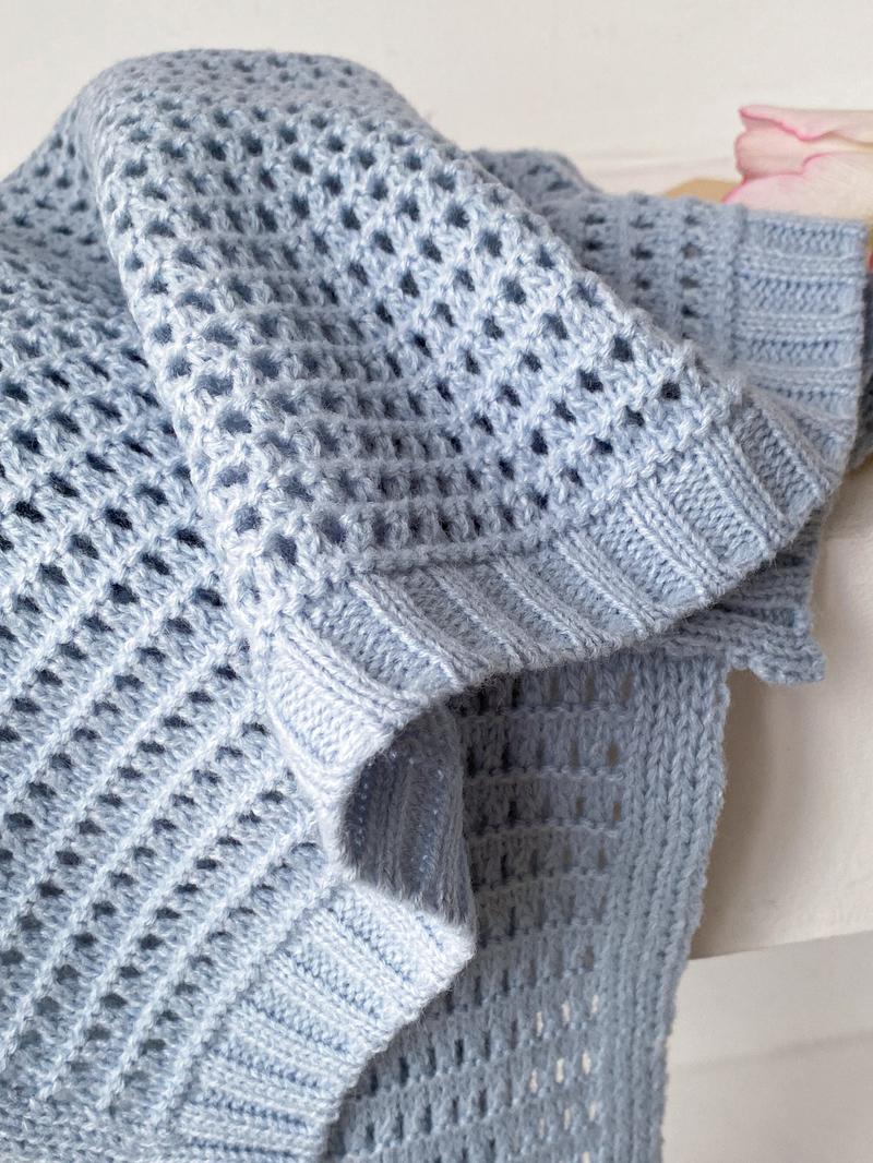 Solid Color Knit Shawl, Knitted Scarf, Casual Lightweight Scarf Shawl for Women, Fashion Elegant Shawl for Daily Wear, Trendy All-match & Exquisite Scarf for Birthday Gift