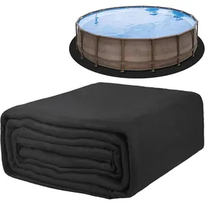 15 Foot Eco-Friendly Round Pool Liner Pad - Prevent Punctures and Extend The Life of Your Above Ground Swimming Pool or Hot Tub Liner