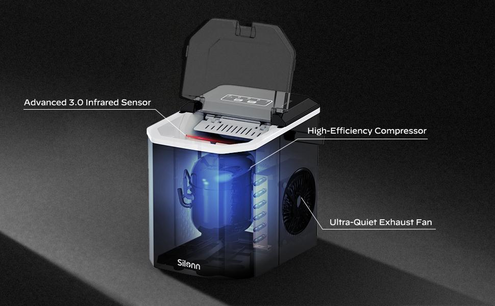 Buy 1 get 1 free, Ice Maker countertop, 9 bullet ice cubes in 6min, portable with self-cleaning, ideal for gift, home, party,Cowsar ecozy Euhomy máquina soda  pebble icemachine sale flake cream icecubemaker ninja slushie machine deluxe  ninja