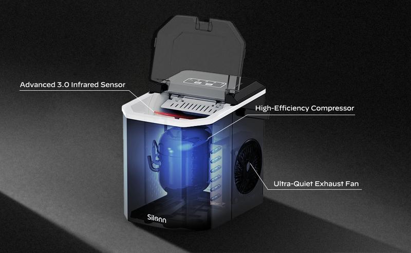 Buy 1 get 1 free, Ice Maker countertop, 9 bullet ice cubes in 6min, portable with self-cleaning, ideal for gift, home, party,Cowsar ecozy Euhomy máquina soda  pebble icemachine sale flake cream icecubemaker ninja slushie machine deluxe  ninja