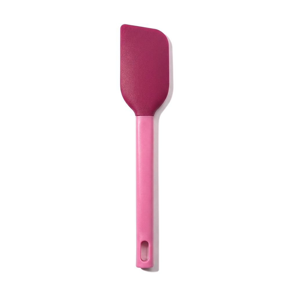 1 color-matching integrated silicone spatula, multi-color silicone spatula, durable kitchen tool, flexible kitchen spatula suitable for baking, cooking, sc bowls, decoration, heat resistance and easy cleaning, etc. Various colors optional
