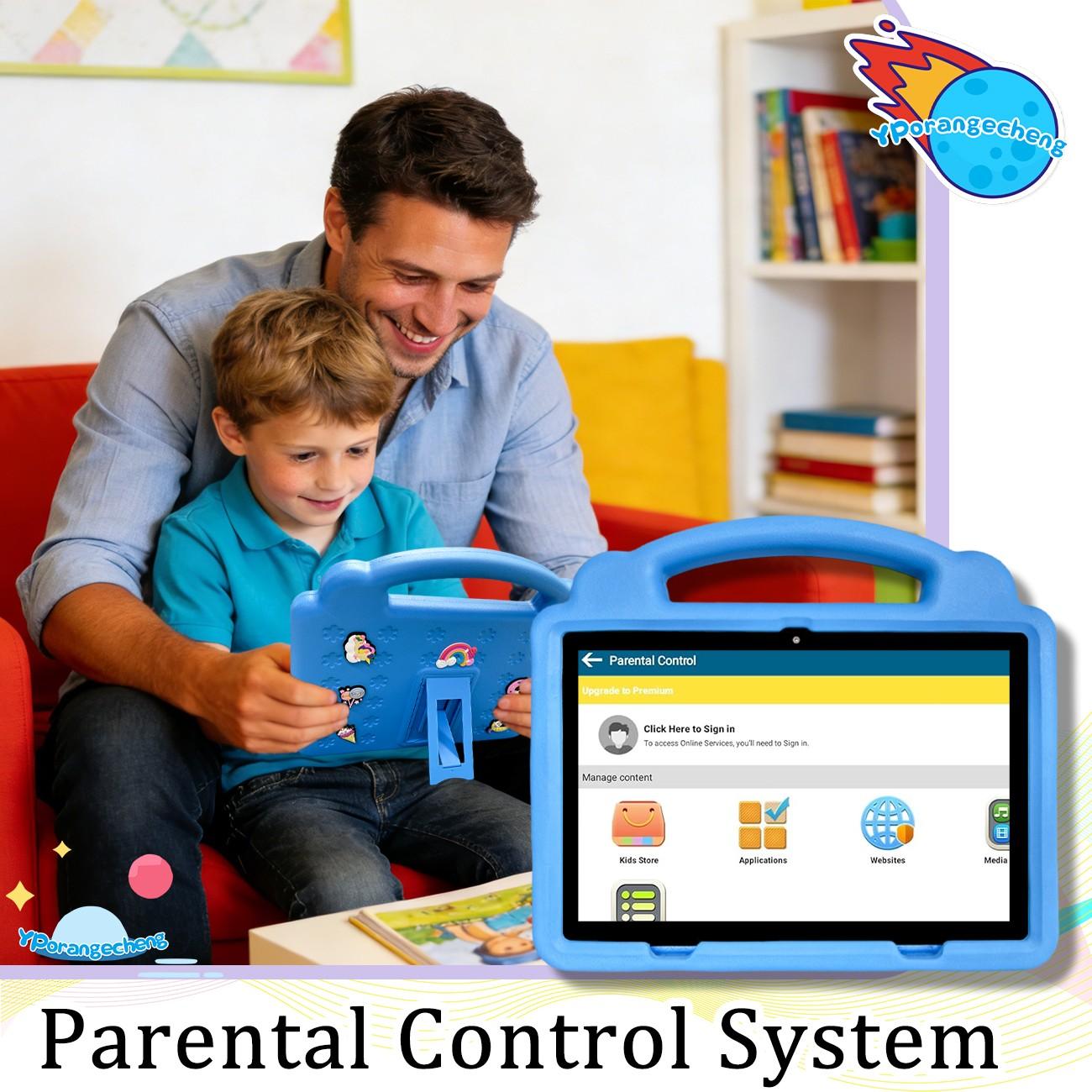 10.1 Inch Tablet for Students Children, Supports 5g WiFi Learning Entertainment, this upgraded 10.1-inch tablet offers 5G WiFi for fast and smooth learning and play, dual rear, front cameras for versatile shooting, a included protective case ,gift for kid