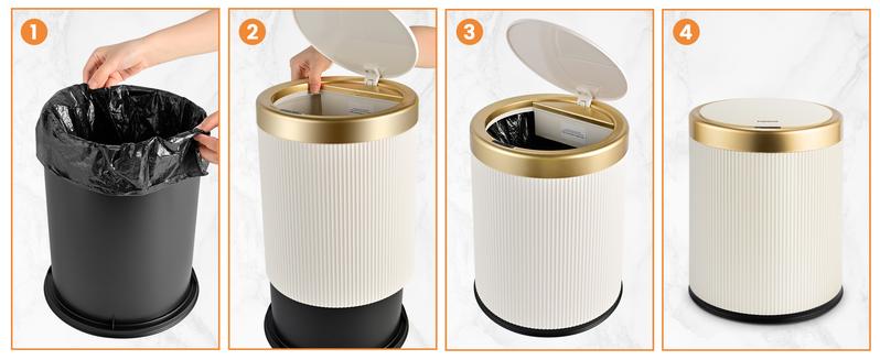 PUKOMC Smart auto-open bin – waterproof, ventilated & sleek Nordic design. Fits any room, eco-friendly & hygienic Touchless Trash Can Automatic Trash Can Home Trash Can Home Supplies Garbage Can