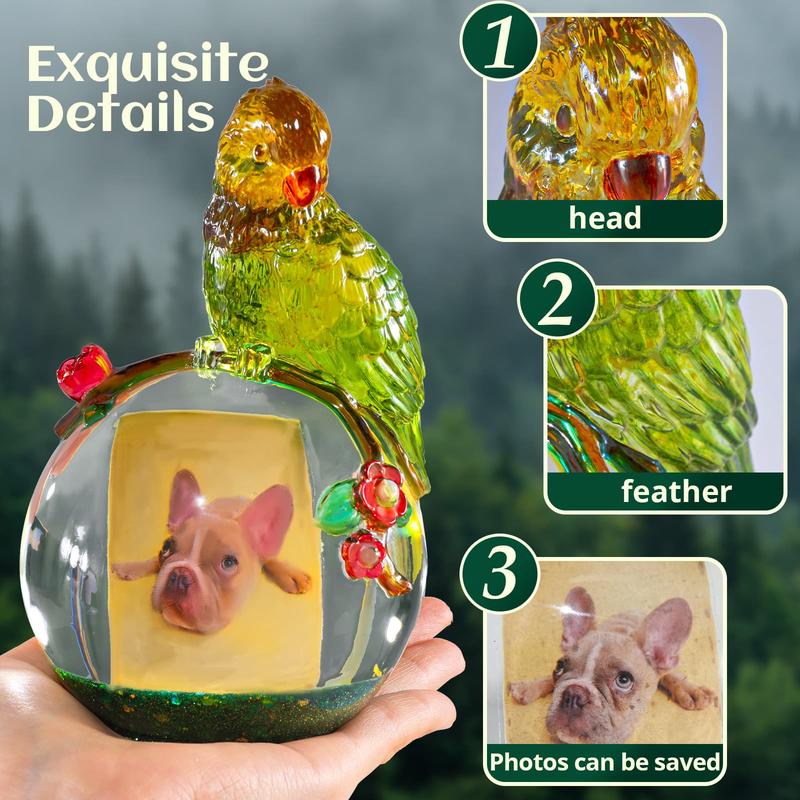 Crystal Ball Resin Molds, Crystal Orb Decorative Statue Silicone Molds with Mushroom Stand and Bird Figurine,3D Sphere Epoxy Resin Molds for DIY Tabletop Decor, Housewarming Gifts - LET’S Resin