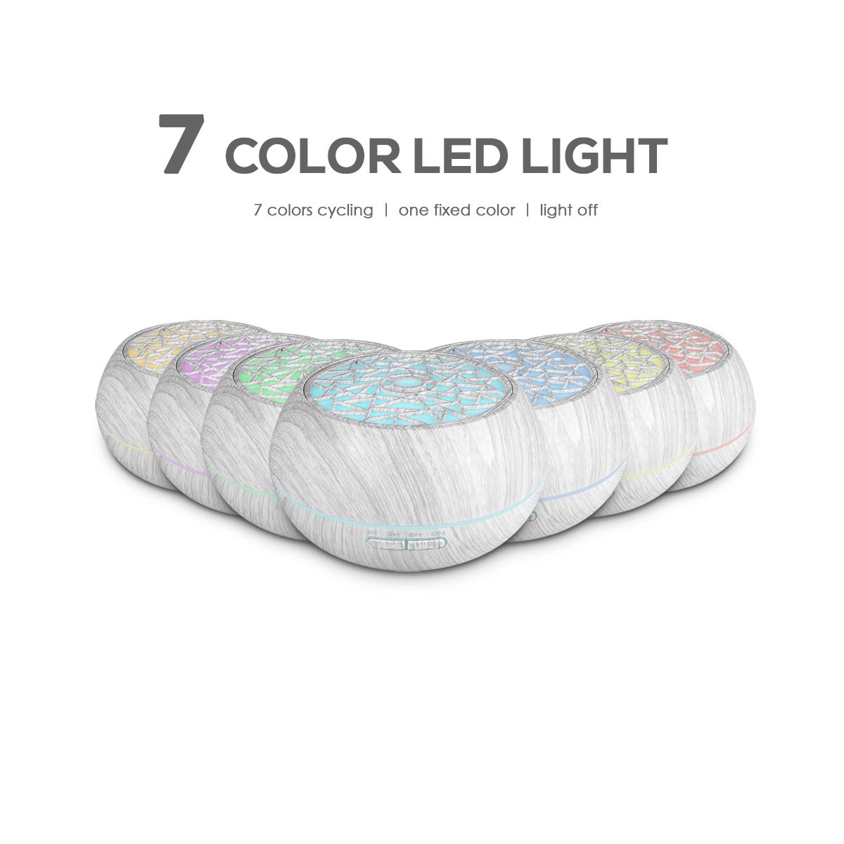 16.91oz 5-in-1 Essential Oil Diffuser for Clean Air, Humidity Control & Calming Aromas (Includes 6 Oils, Auto-Off Timer)