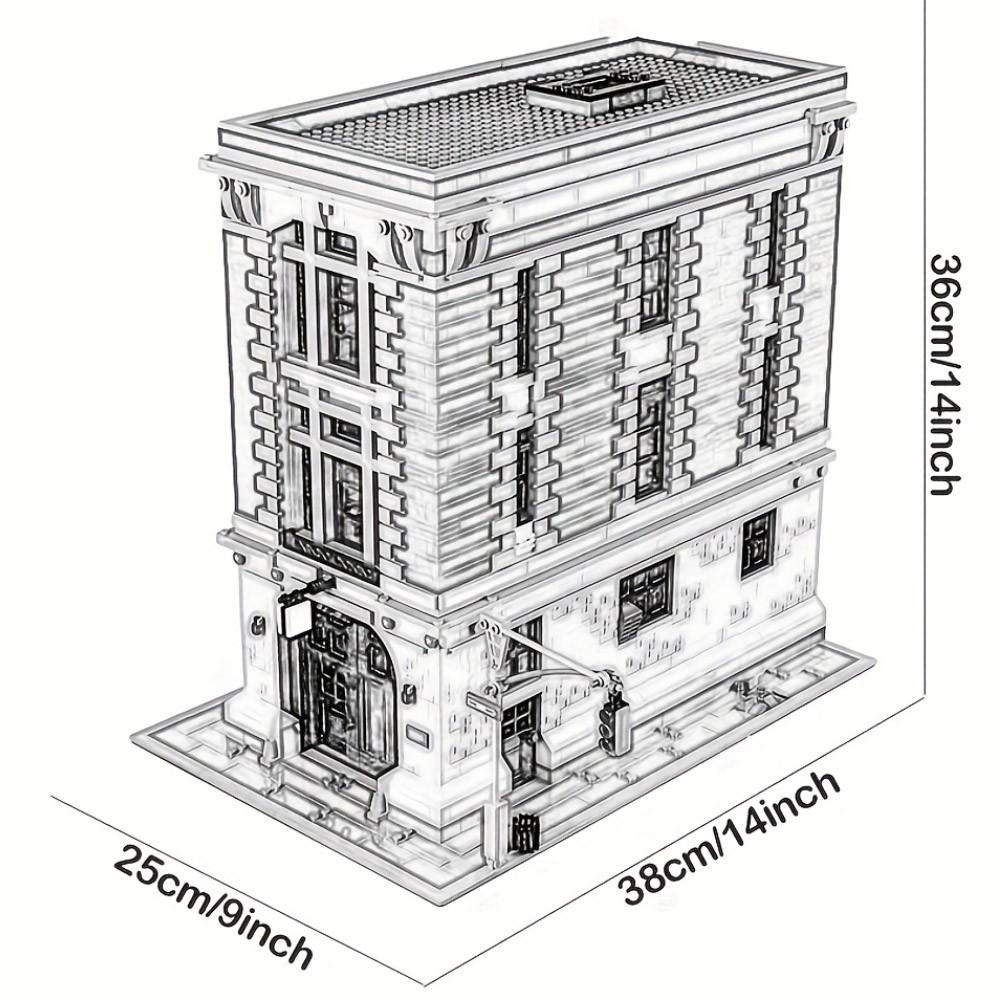 Creative Ghostbusters Series Firehouse Headquarters Building Blocks Set, Unisex Assembly Toy for Kids over 8 Years, Perfect Gift Decorative Home Decoration, 4634pcs