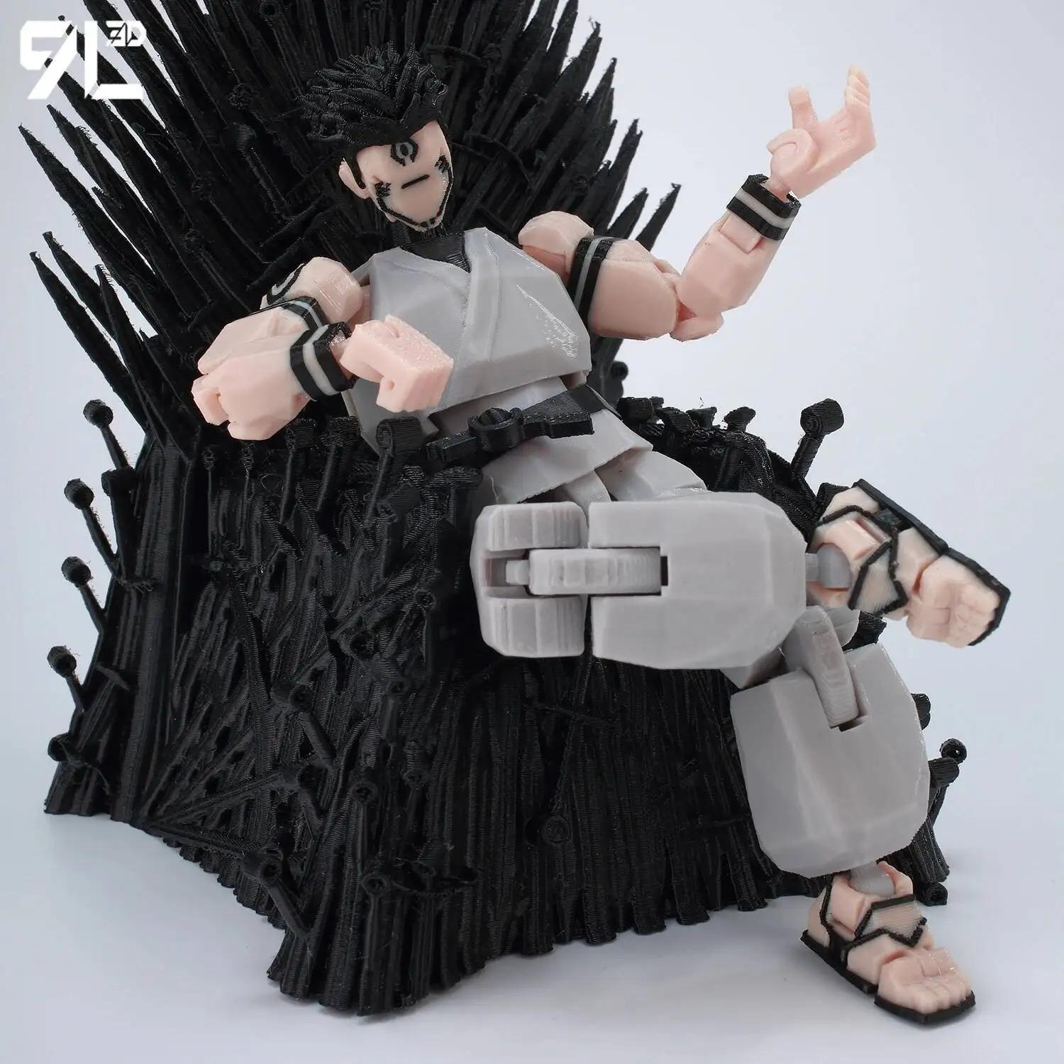 5.5 Inches 9L3D Printed Grey Articulated Action Figure Model Dummy13 T13, Artist-Friendly Collectible Anime Figure, Toy Photography Prop, Easter Gift, Stress-Relief Decoration
