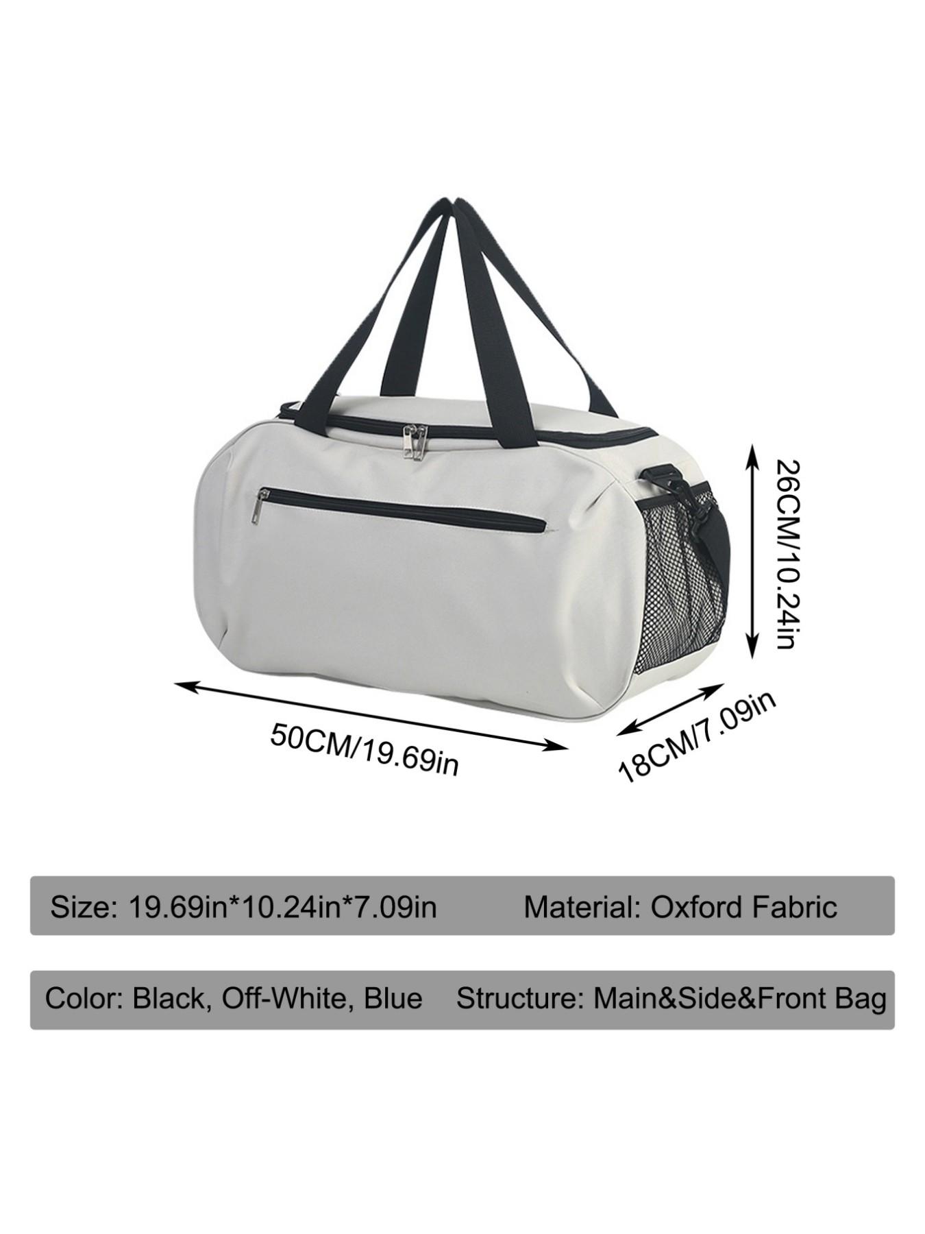 Shark Theme Sports Travel Bag, Large Capacity Lightweight Gym Bag, Adjustable Strap, Ideal for Yoga, Fitness, Commute, Campus, Outdoor Activities