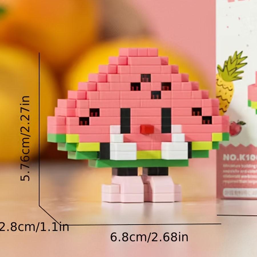 Fruit Food Series Building Blocks Toy Assembly Model Desktop Decoration ...