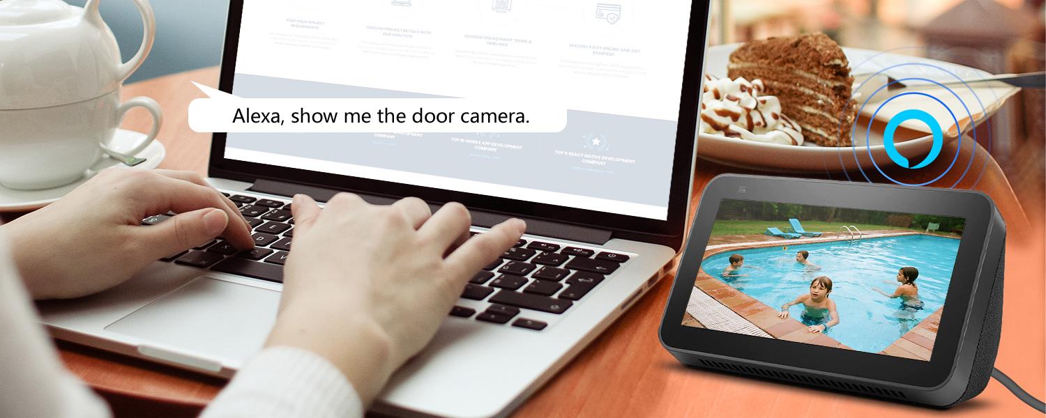 Indoor WiFi Monitoring Camera - Wireless WiFi Camera, 2.4G/5G Dual-Band, Full HD, AI Motion Detection, Sound Alert, 2-Way Audio, Night Vision, Cloud/Micro SD Storage, Wall Mount, Alexa/Google Home Compatible for Home Surveillance, Baby Monitor