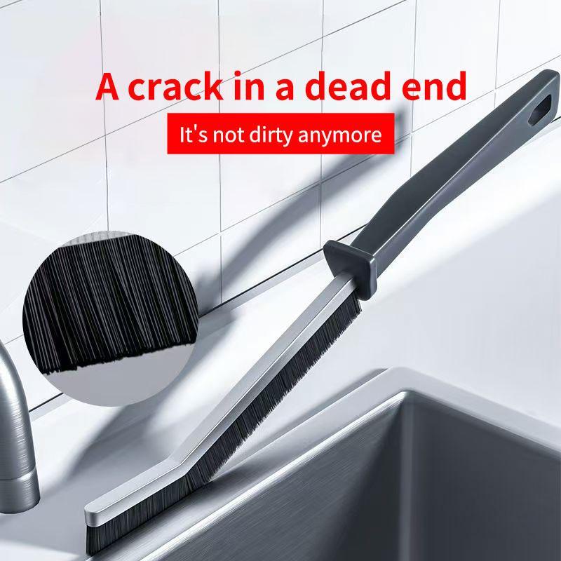 Mom's Ultimate Crevice Cleaner Pack 5 Multifunctional Hard Bristle Brushes for Tile Grout Window Tracks Hidden Grime Home Tools Gadgets Heavy Duty Handle Cleaning