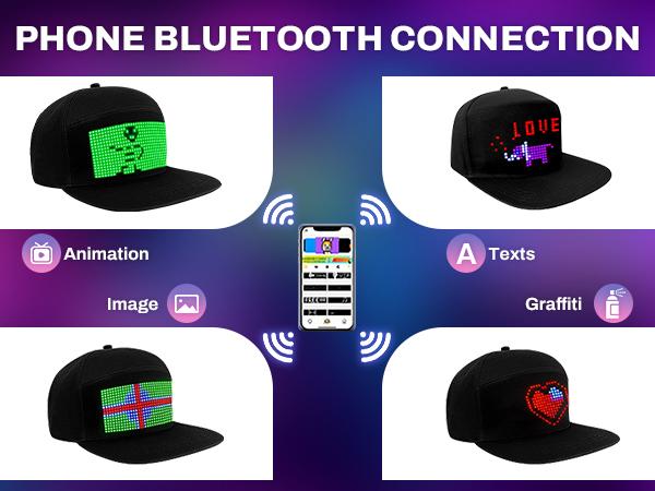Customizable LED Hat Baseball Cap with Bluetooth – Display Your Message in Full Color! 16×32 Bright Perfect for Parties, Events, and Gifts App App Controlled Multifunctional Customizable LED Hat Baseball Cap with Bluetooth – Display Your Message in Full Color! 16×32 Bright Perfect for Parties, Events, and Gifts App App Controlled Multifunctional