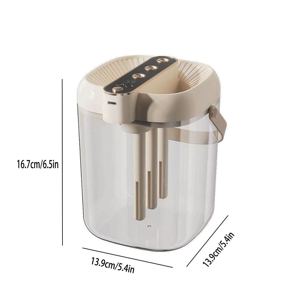 2L Large Capacity Humidifier with Three Spray Nozzles, Smart Display, Ai Moisture Control, Quiet Operation, Ideal for Living Room, Bedroom, Office