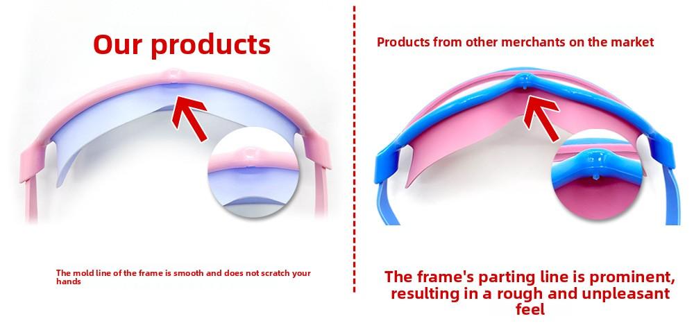 New large frame swimming goggles, waterproof and anti-fog swimming goggles, colorful high definition comfortable and cool equipment