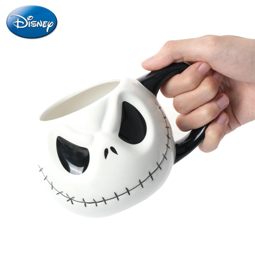 Disney Official Licensed Nightmare Before Christmas Jack & Sally Ceramic Mug 19 FL OZ Coffee Cup 1PC Couple Collectible Ornaments Perfect for Christmas & Valentine's Day Gifts MN-26816
