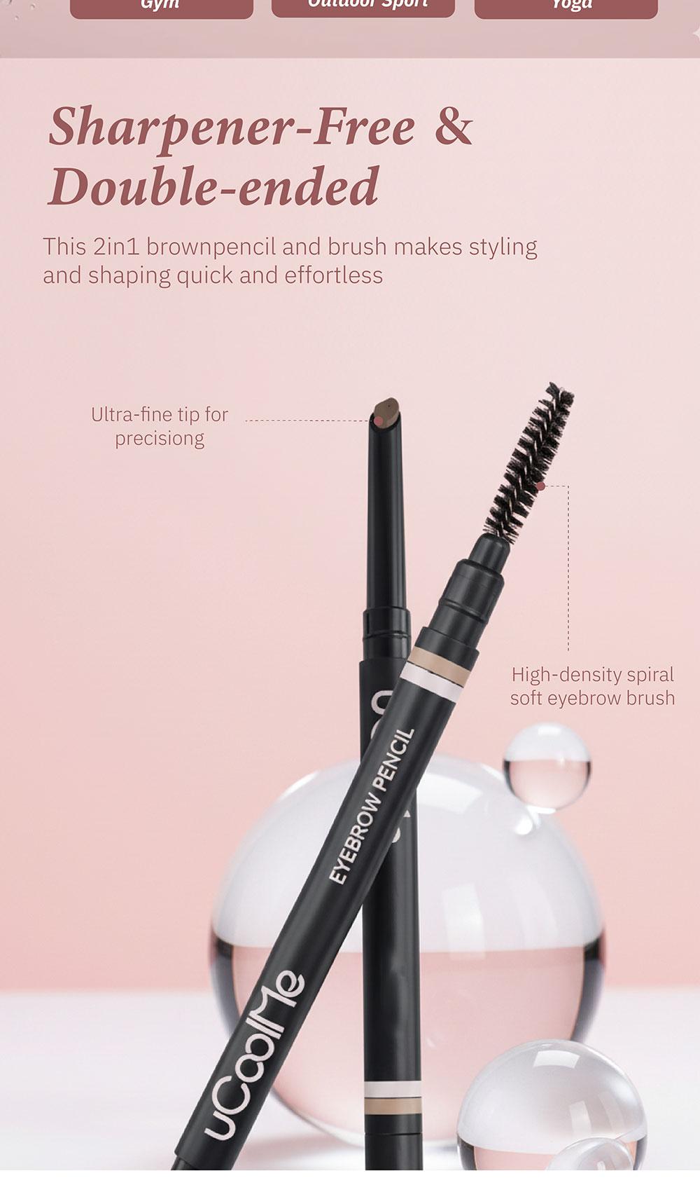 uCoolMe Smooth Machete Eyebrow Pencil, 1 Count Long Lasting Eyebrow Pencil, Waterproof Blade Eyebrow Pencil –Eye Brow Makeup Tool, Makeup Accessories, Cosmetic Product for Women 24H Stay, No Smudge, Easy Natural Brows Spring Glow-Up