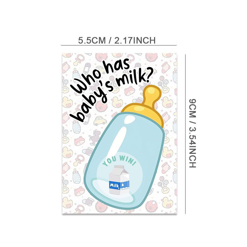 40 Scratch-Off Cards Baby Shower Game, Blue Color, Fun Prize Game for Guests, Interactive Creative Party Activity, Perfect for Celebrations